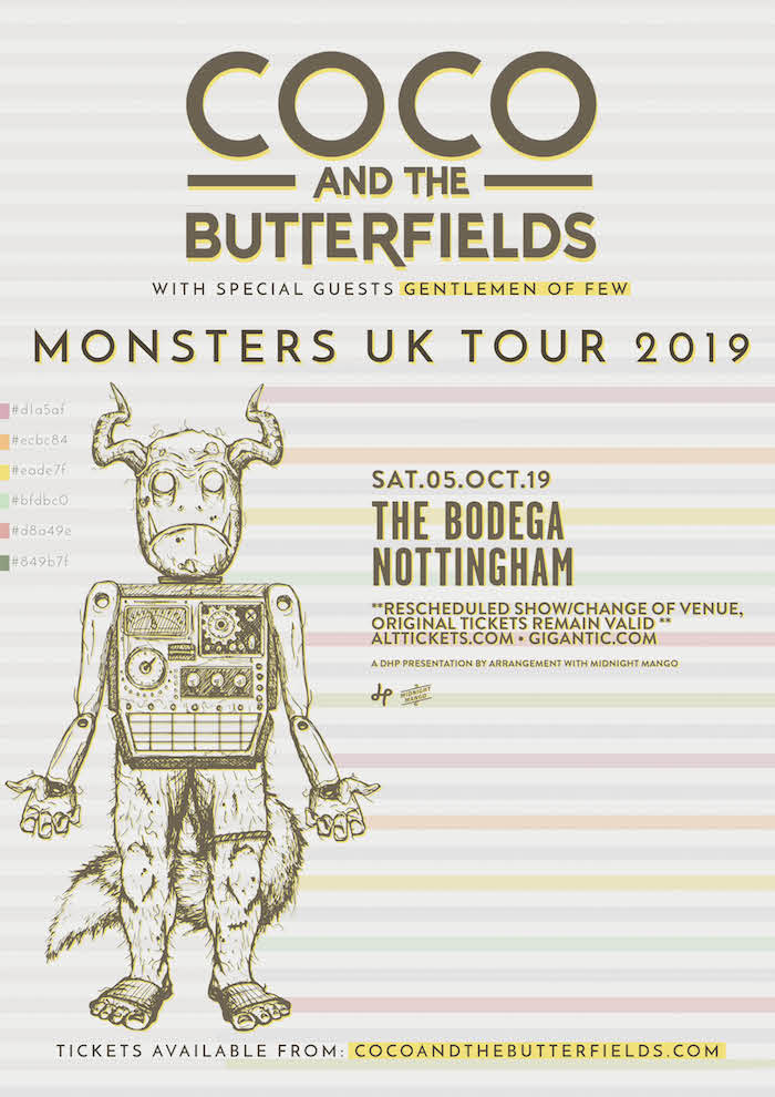 COCO & THE BUTTERFIELDS live at The Bodega poster image